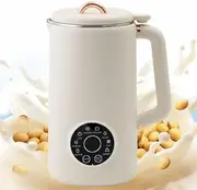 Nut Milk Maker Machine, Automatic Nut Milk Maker, 1L Multifunctional Soy Milk Machine Vegetable Milk Machine with 12 Hour Timer and Automatic Cleaning for Soup, Soy Milk