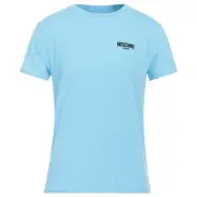 Moschino Swim Logo Plain Light Blue T-Shirt