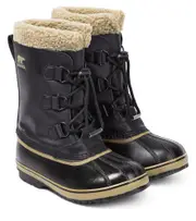 [Sorel Kids] Sorel Kids Yoot Pac leather snow boots UK 2 black