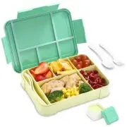 Bento Box for Adult Kids, Stylish Teens Adult Lunch Box Containers With 5 Com...