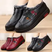 Fashion Winter Women Snow Boots Flat Bottom Non Slip Waterproof Upper Round Toe