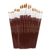 24 Pcs Grout Furniture Paint Brush Nylon Wool Watercolor Pen Brushes Child