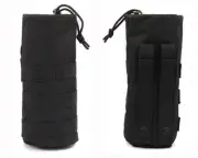 Black Molle Designed Army Military Hiking Water Bottle Utility Carrier Bag Dump