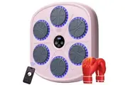 YOPOWER Music Boxing Machine Electronic Boxing Target Punching Equipment Pink