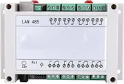 Respicefinem RJ45 TCP/IP Remote Controller Module 8 Channel Relay Switch/AC 10A Comes in White and Black Optional with Ethernet TCP/IP RJ45 Port IP Port Can Be Modified Web (White)