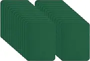 uxcell Self-Adhesive Repair Patches 5 x 3.7 Inch, 26 Pack Twill Fabric Repair Denim Patches Waterproof Lightweight Sofa Patch for Couch Clothing Jacket Tent Bag Jeans, Dark Green
