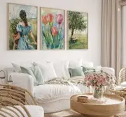 [Namly Design] Poster - Tulips and Serenity / Set of 3