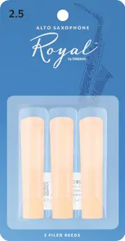 Rico Royal Alto Sax Reeds, Strength 2.5, 3-pack