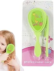 Baby Brush and Comb Set - Soft Bristle Hair Brush Cradle Cap Grooming Baby Hairbrush - Safety Kids Products Shower Massage Scalp Care for Bath