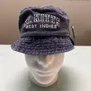 St. Kitts West Indies ESY NWT YOUTH OSFM Bucket Hat Blue New With Tag.