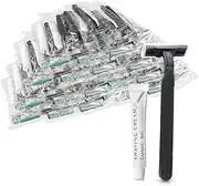 (100 Pack) Kheoxusa Disposable Razors,Disposable Razors For Women,Mens Disposable Razors,Bulk Razors Disposable Individually Wrapped for Men,Women and Lady,Multipurpose Individually Wrapped-Black