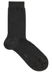 Falke Soft Merino Wool-blend Socks - Anthracite 39-40 (IT39 - 40 / UK6 - 8)