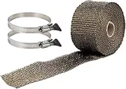 Pipe Wrap Tape, Fireproof Tube Protection, High Heat Resistant Cuttable Pipe Wrap Tape for Stove, Exhaust Tube, Furnace, Heater, Cooking