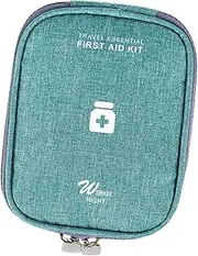Generic Portable Medicine Storage Bag Household Medical Bag Empty Emergency First Aid Box for Hiking Travel Car Sports, Green and S
