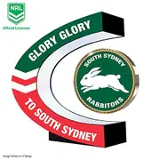 NRL South Sydney Rabbitohs Levitating Sculpture