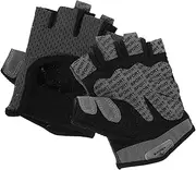Outanaya 1 Pair Unisex Half Finger Workout Gloves for Men and Women Fit Slip Design Breathable Material Touchscreen Compatible for Gym Yoga and Cycling