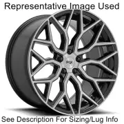 Niche 1PC M2622005F8+27 M262 20"x10.5" Wheel Gloss Black Brushed Face (for: Audi)