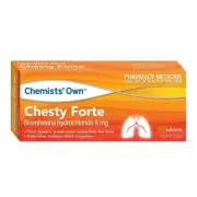 Chemists’ Own Chesty Forte 100 Tablets (Generic of Bisolvon Chesty Forte)