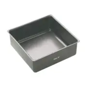 Mastercraft Black 23cm Non-Stick Deep Heavy Loose Base Square Cake Baking Pan