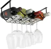 Wallniture Piccola Bottle Rack Wall Storage For Wine Bottles And Glasses