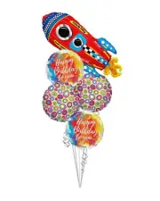 Happy Birthday to You Balloon Bouquet, Birthday Party Balloons (5 Balloons)