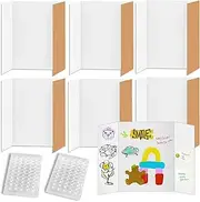 Large Tri-Fold Presentation Board - 24" x 16" Portable Corrugated Display Board, Perfect for School Projects, Science Fairs, and Business Presentations - 6 Piece
