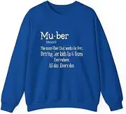 [X.Style] Mu-BER Definition The Mom Uber That Works for ds031 Sweater Royal S