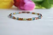 Boho Handmade Anklet Earthy Colors Ankle Jewelry Beach Jewelry Gift Idea For Her