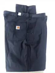 Lot Of 2 Carhartt Navy Blue Lightweight ripstop Work pants 44x30 Relaxed Fit