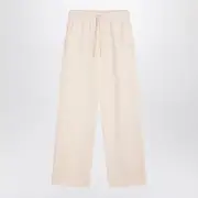 [Maison Kitsuné] White Jogging Pants With Fox Logo S White