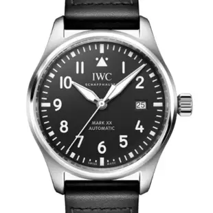 【IWC 萬國錶】馬克二十飛行員皮帶款x黑面x40mm(IW328201)