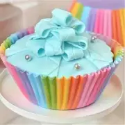 100pcs Rainbow Paper Cupcake Liners - Disposable Round Baking Muffin Cases