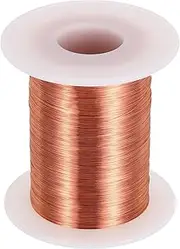 uxcell 36 AWG Magnet Wire, 36 Gauge Enameled Copper Wire, 6 oz Magnetic Coil Wire for Transformer, Motor, Electric, 155C(311F)