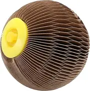 1Pc Pet Plaything Honeycomb Scratching Board Durable Corrugated Paper for Cats Dogs for Stimulation and Claw Grinding Light Brown Pet