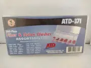 BRAND NEW ATD Tools 371 Fiber & Nylon Washer Assortment, 200 pc complete set