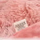 Solid Color Plush Blankets Sofa Throw Rug Bed Cover Bedspread Warm 160x200CM Sew