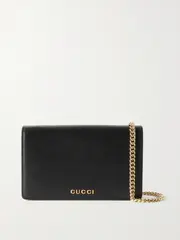 [Gucci] Gucci - Textured-leather Wallet - Black - One size One size Black