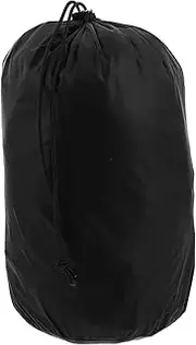 ibasenice Down Storage Bag Garment Bag Portable Stuff Sack Drawstring Bedding Pouches Clothing Storage Sundries Organizers Swimsuit Bag Outdoor Storage Sack Down Jacket Bag Black Nylon