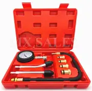 8Pc Spark Plug Cylinder Compression Tester Test Kit Professional Gas Engine