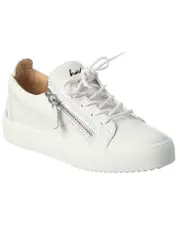 Giuseppe Zanotti Gail Leather Sneaker 38 White