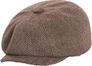 [Colaxi] Beret Hat Flat Cap Newsboy Hat Classic Birthday Gift Painter Hat Flat Hat Cabbie Hat for Driving Fishing Outdoor Traveling