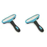 2x M-Pets 17cm Double Sided Slicker Brush Cat/Kitten Dog Pet Comb Grooming Tool