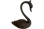Mr Gecko Cast Iron Swan Handcrafted Antique Rust Decor Figurine Statue