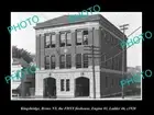 OLD POSTCARD SIZE PHOTO KNIGHTSBRIDGE BRONX NEW YORK THE FIRE STATION c1920