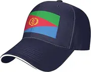 [SSIULUS] Eritrean Flag Casquette Cap Hats,Trucker,Baseball Cap with Snapback,Perfect for Summer,Golf