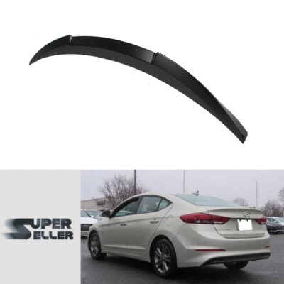 Rear Trunk Spoiler Fit For Hyundai Elantra AD 6th Sedan DTO V Style Unpainted (for: Hyundai)