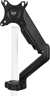 VIVO Universal Full Motion Pneumatic Pole Mount Arm for 17 to 32 inch Monitor Screens, 75mm and 100mm VESA Plate, Black, MOUNT-POLE05O