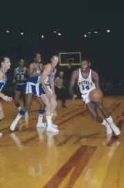 Cincinnati Royals Oscar Robertson Dribbles 1960 Basketball Old Photo