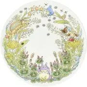 Noritake Plate My Neighbor Totoro Round Dish 9 inch Studio Ghibli Anime Japan
