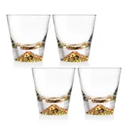 Godinger Sierra Gold Novo Double Old Fashioned Glasses, Set of 4